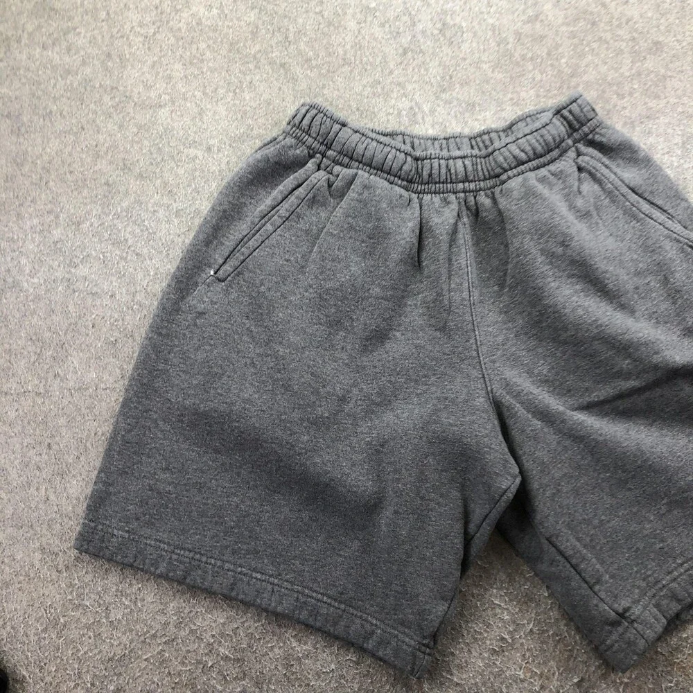 Nike Shorts Mens Small Gray Fleece Sweat 9 Inch Athletic Gym Pockets Casual